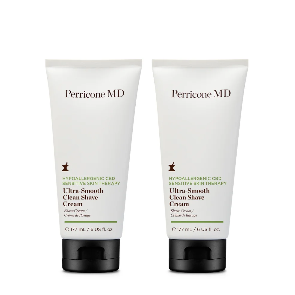 Hypoallergenic CBD Sensitive Skin Therapy Ultra-Smooth Clean Shave Cream Duo Image 1